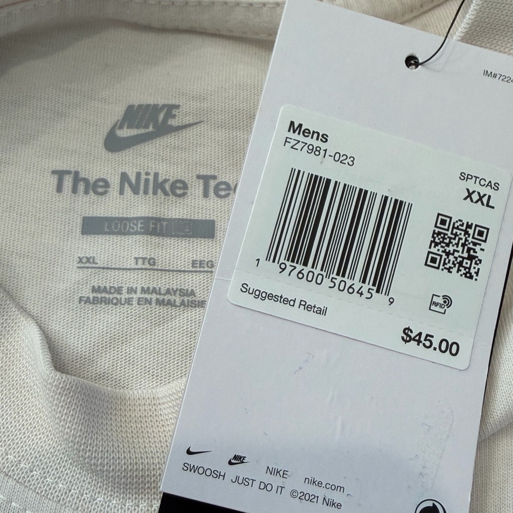 NIKE MAX AIR MENS LOOSE FIT T-SHIRT XXL 100% COTTON - Picture 3 of 7